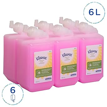 Kleenex سكوت إيسينشال فوم صابون يد سائل معطر إعادة تعبئة وردي 6331 صديق للبيئة حتى 1000 جرعة متوافق مع موزعات أكواريوس كيمبرلي كلارك 6 لترات إعادة تعبئة - Image 2