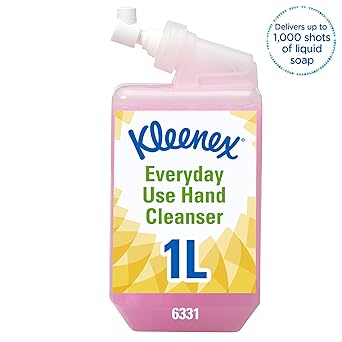 Kleenex سكوت إيسينشال فوم صابون يد سائل معطر إعادة تعبئة وردي 6331 صديق للبيئة حتى 1000 جرعة متوافق مع موزعات أكواريوس كيمبرلي كلارك 6 لترات إعادة تعبئة - Image 4