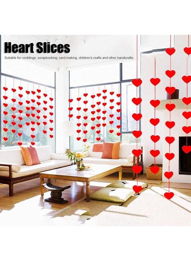 klarako 100Pcs Wood Slices Hand?Made Red Heart?Shaped Pendant Crafts DIY Wedding Decoration - Image 3