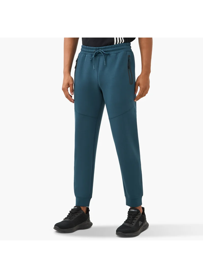 كابا Kappa Logo Embroidered Joggers with Zip Pockets and Drawstring Closure