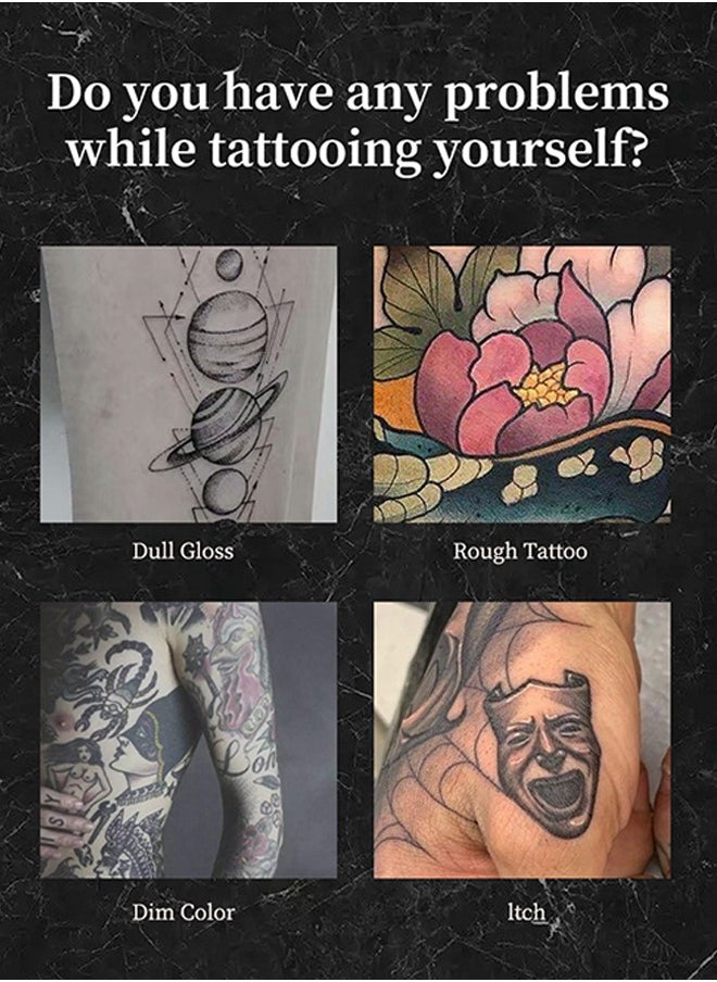 OCHEAL Tattoo Butter - Aftercare Balm Cream Moisturizer Hydrates New Tattoos Revives Old Tattoos Daily Tattoo Healing Brightener Tattoo Lotion Color Enhancement and Brightener Balm 40g  - Image 2