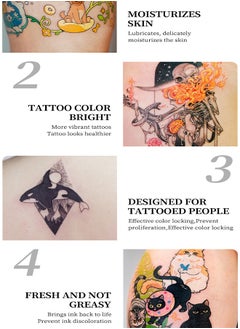 OCHEAL Tattoo Butter - Aftercare Balm Cream Moisturizer Hydrates New Tattoos Revives Old Tattoos Daily Tattoo Healing Brightener Tattoo Lotion Color Enhancement and Brightener Balm 40g  - Image 4