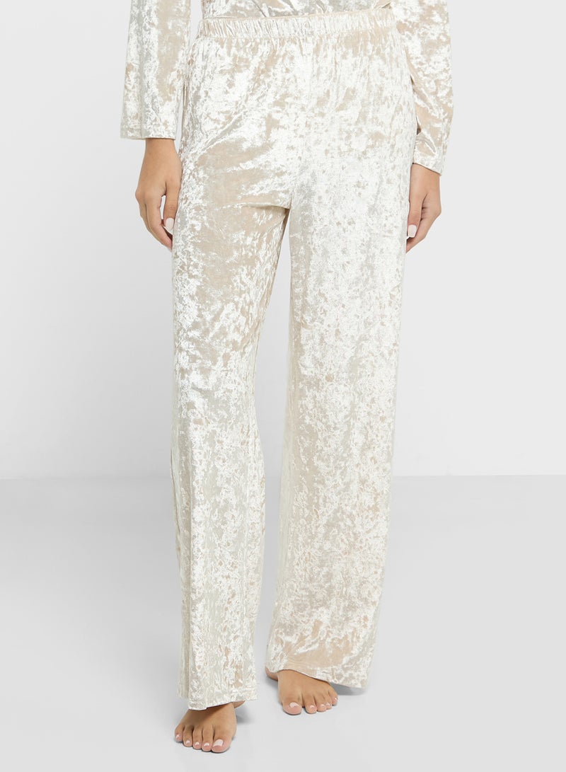 Ginger Velvet Oversize Shirt & Pant Co-ord Set - Image 4