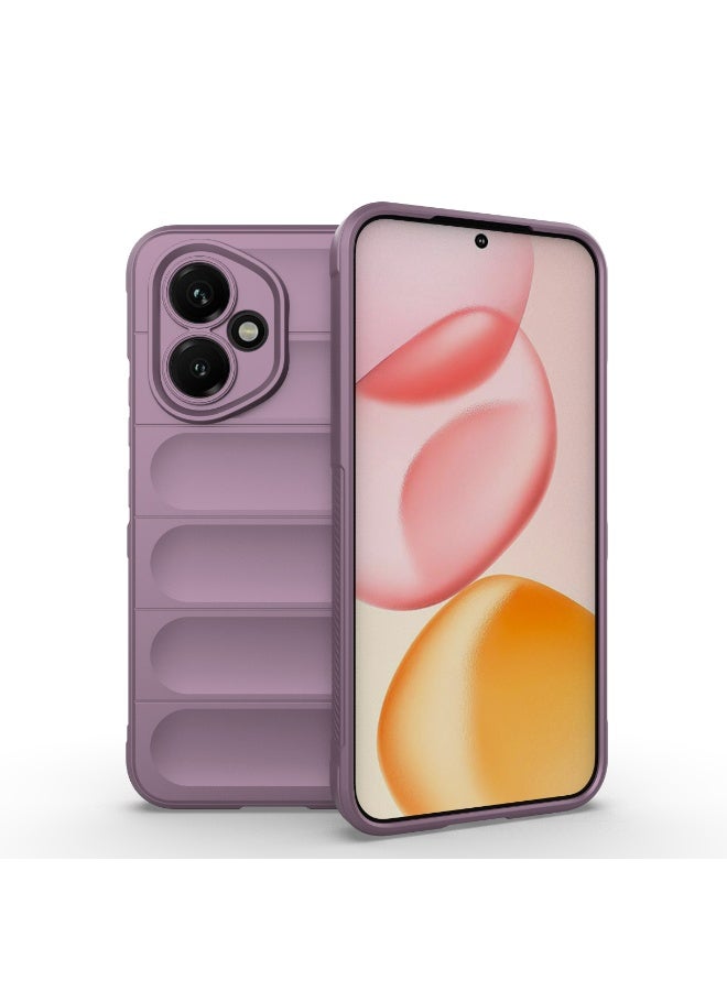 Phantom Shield Silicone Case with Anti-Scratch Soft Microfiber Lining, High Resilience Rubber Full Body Shockproof Cover Compatible with Honor 400 (Lavender)