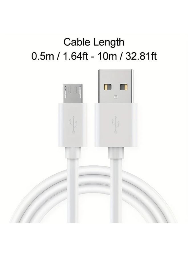 كابل USB مايكرو من 3M بشاحن سريع 3 أمبير وسلك بيانات لأجهزة أندرويد وكاميرا المسجل - Image 3