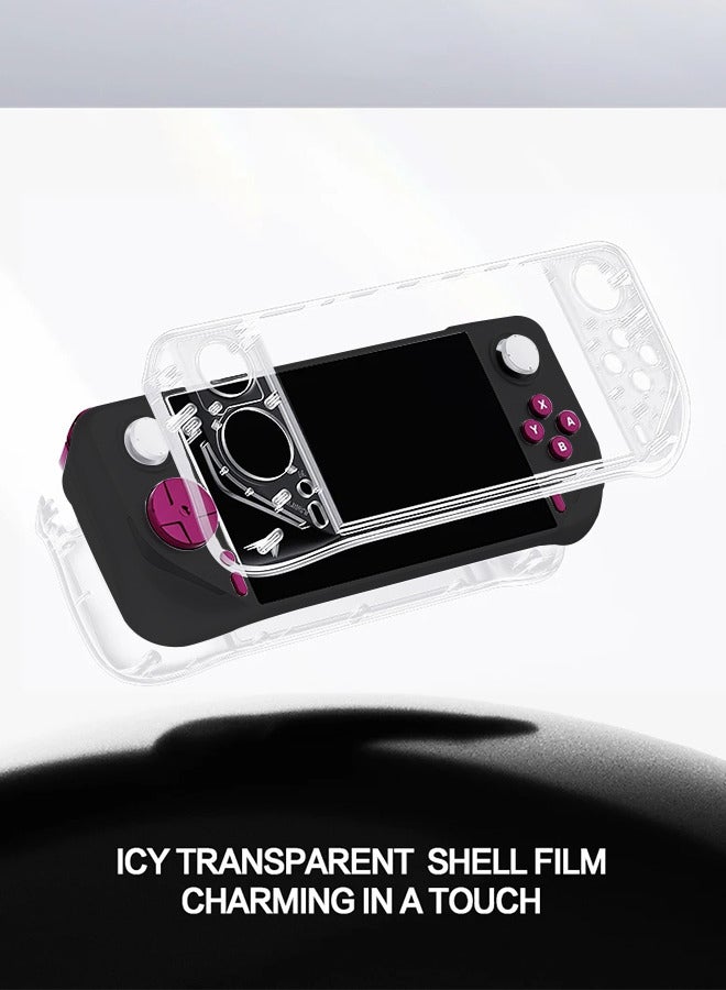  أمباون جهاز الألعاب المحمول باليد E6 ماكس A527 ثماني النواة A527 ثماني النواة HDMI متصل بالتلفزيون بشاشة تعمل باللمس مقاس 5.0 بوصة بنظام أندرويد يدعم نظام أركيد واي فاي (أسود) - Image 4