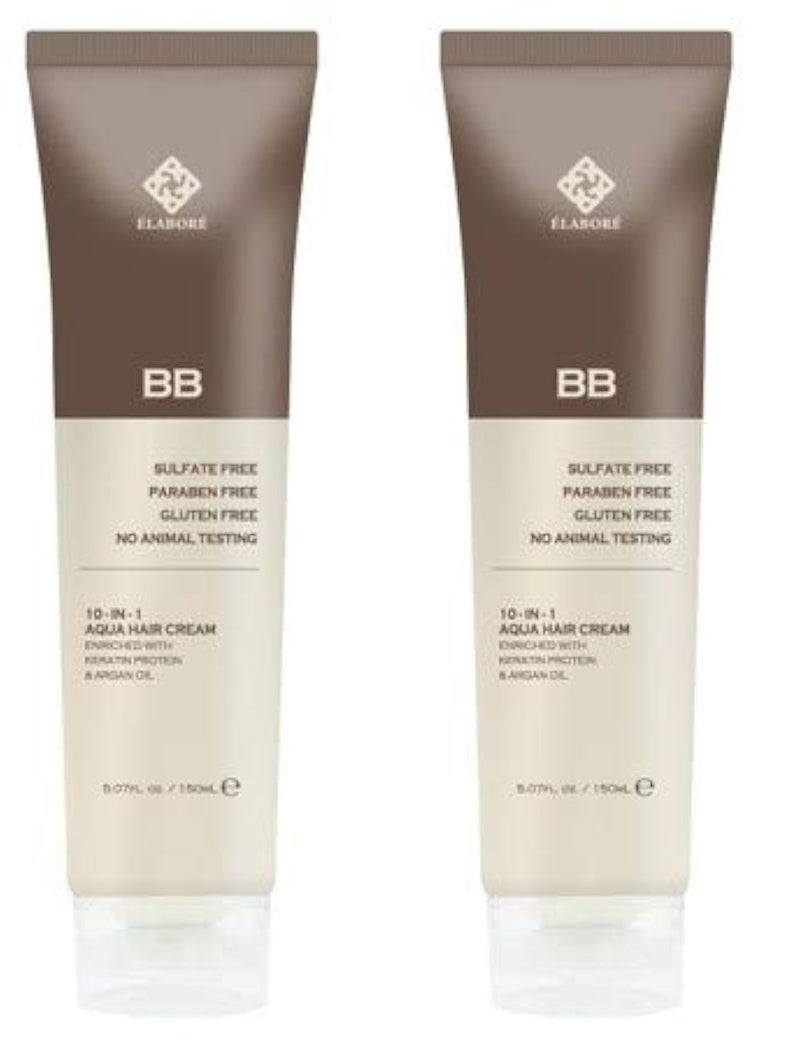 Elabore 2 Pack Hair BB  BB Pour Cheveux 507floz 150ml
