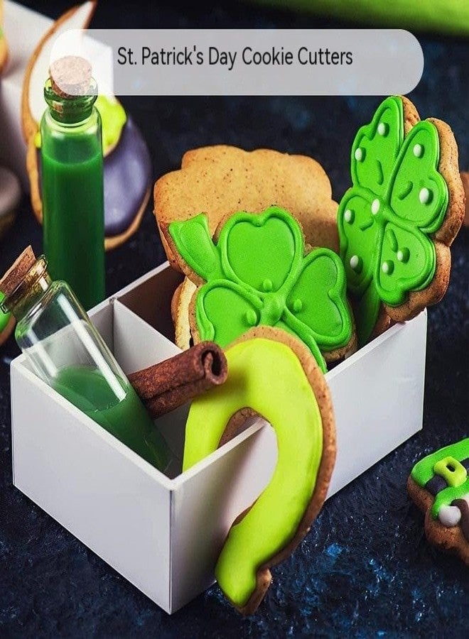 Ahorasky St. Patrick's Day Cookie Cutter Set - 6 pcs Stainless Steel St.Patrick's Day Shaped Cutters for Used for baking and making cookies, breads and sandwiches - Image 3