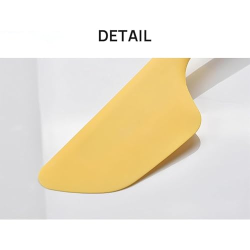 Trifecta Extra Large Cream Spatula, Silicone Cake Spatula Non Stick Baking Scraper Heat-Resistant Butter Scraper, Cake Smoother Kitchen Tool, Mixing and Stirring Tool (Yellow, Pack of 1) - Image 3