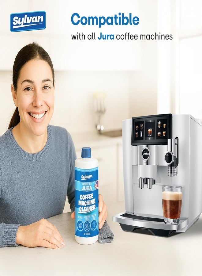 Sylvan Hills Jura Compatible Descaling Solution | Free Cleaning Cloth | 12 Month Supply | Made in the USA | Descaler for all Jura Machines | 32 Oz | Coffee Machine Cleaner for Coffee Makers | Descales and Cleans - Image 3