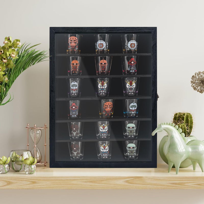 FramePro Shadow Box Frame Display Case 12x16 with Removable Shelves, Deep Memory Box Trinket Knick Knack Shelf Cabinet for Collector, Keepsake Coins Military Medals Wedding Flowers Black - Image 2