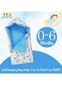 Combo Of Baby Nest | Net With Bed | Carry Bag | 4 Pcs Bedding Set(Fullset Nest) (Blue Moon) - pzsku/Z9DA4C6A8FDD46F26FE8FZ/45/_/1735566791/6a4abac4-114b-4951-8213-959e45c2c1f1