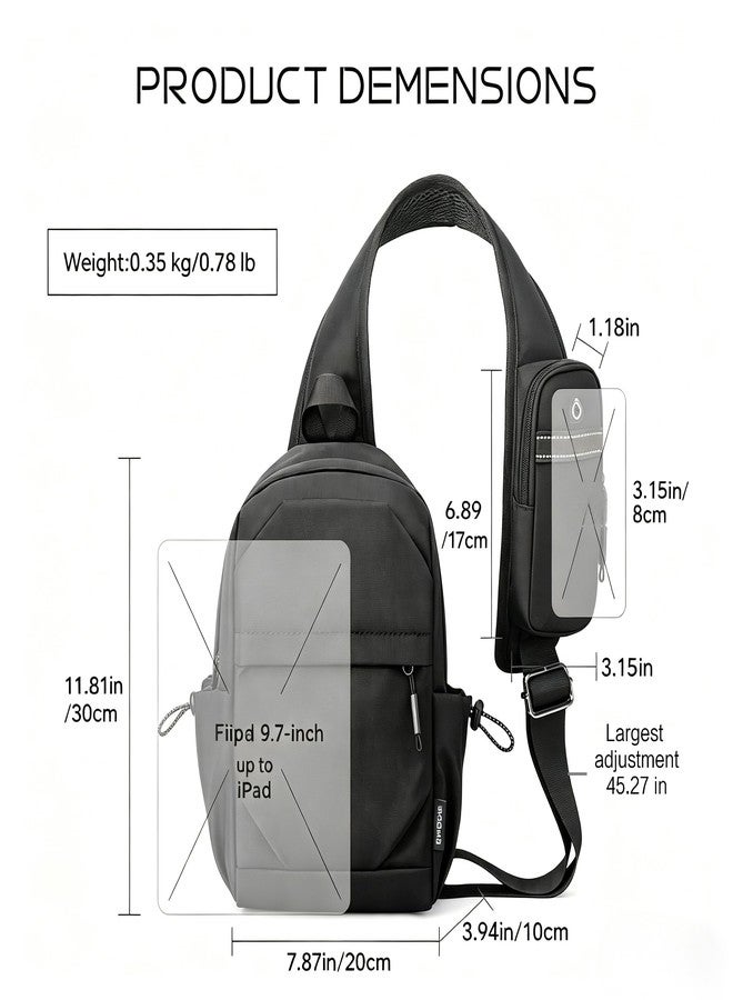 BIRDDIE Small Sling Crossbody Bag For Men And Women, Nylon Hiking Shoulder Bag, Waterproof Small Backpack, Suitable For Cycling, Hiking, And Travel - Image 2