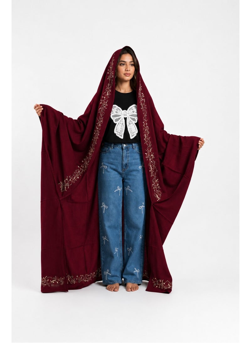 Jalal Beit with embroidered sleeves, meaning (Jalal Al-Hamoula), cotton - Image 1