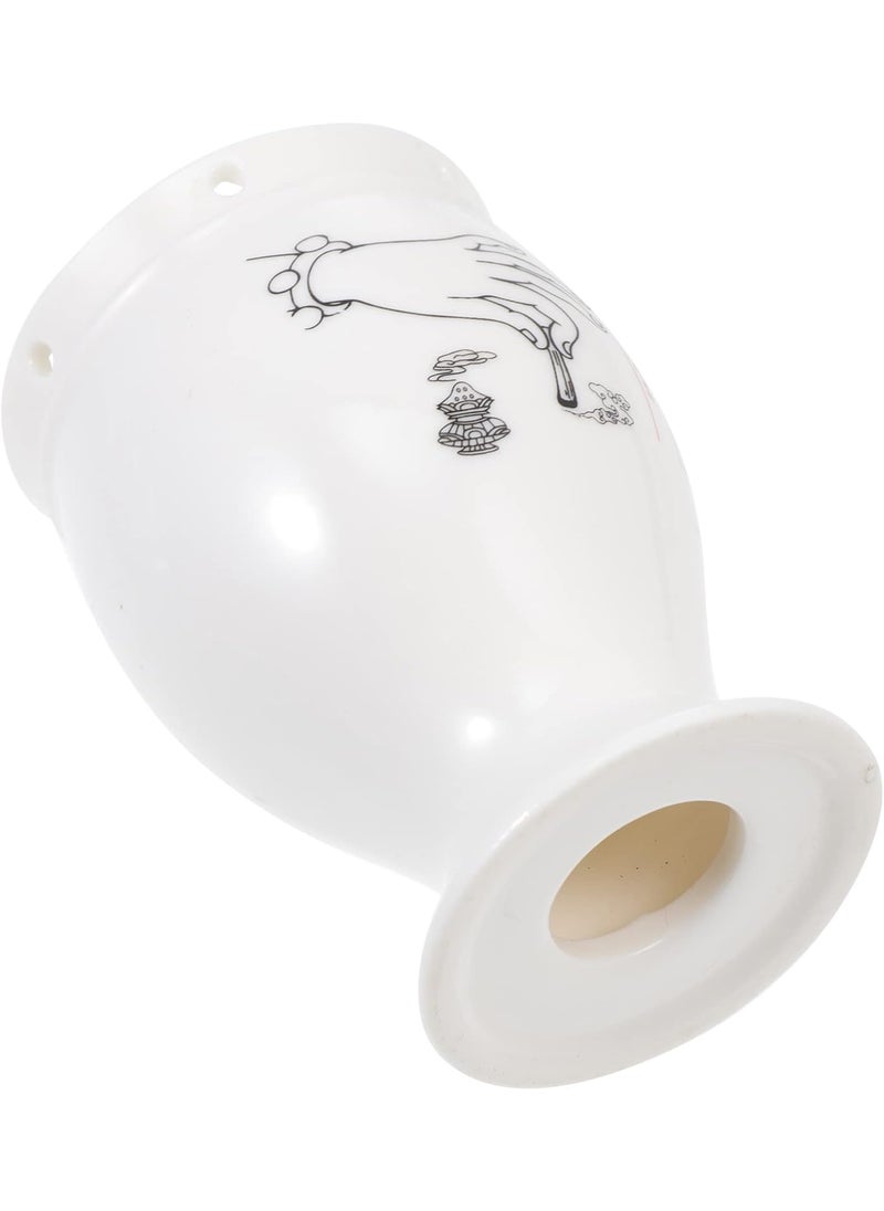 Healifty Healifty Box Cup Cupping Jar Moxa Can Moxa Heat Tank Pot Portable Guasha Cup Moxa Cup Massager Pot Moxa Cone Burner Scraping Cup Ceramic Burner 