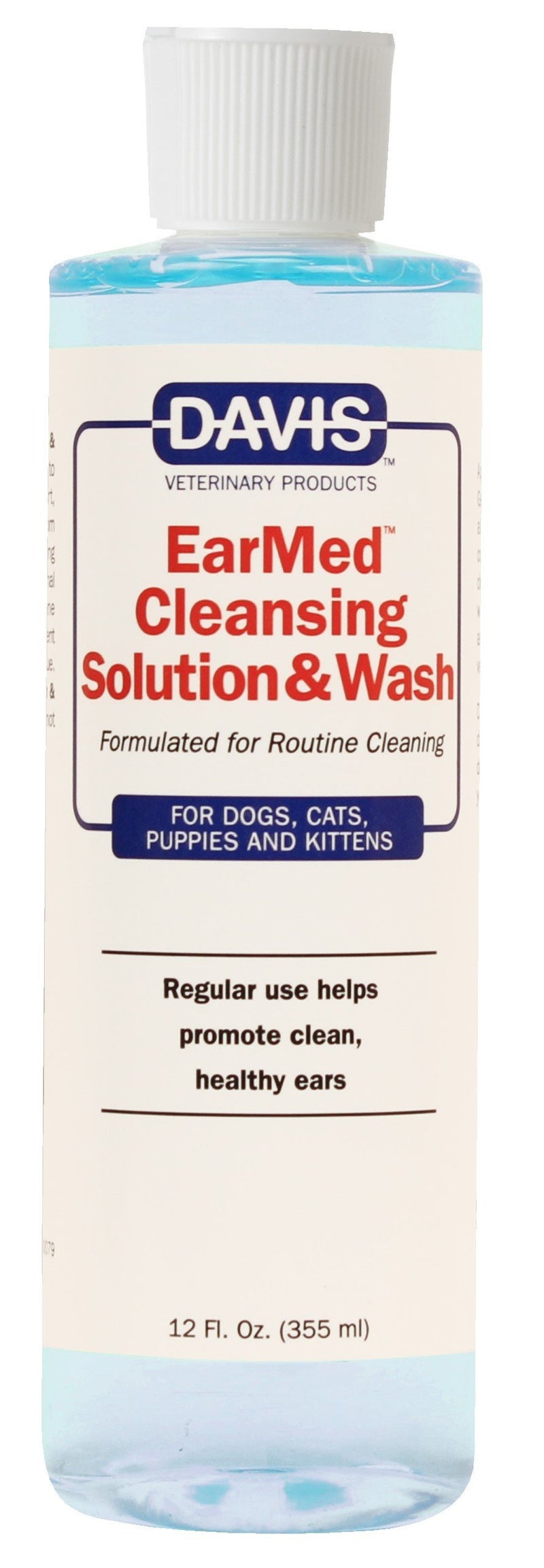 Davis EW12 EarMed Pet Cleansing Solution Wash 12 oz