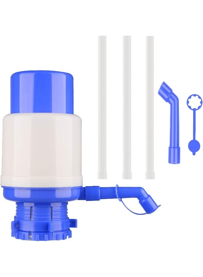 MOMENT مضخة مياه يدوية، مضخة مياه سهلة الشرب، مضخة يدوية محمولة سهلة الضغط لتوزيع المياه لزجاجات سعة 2-5 جالون - Image 3