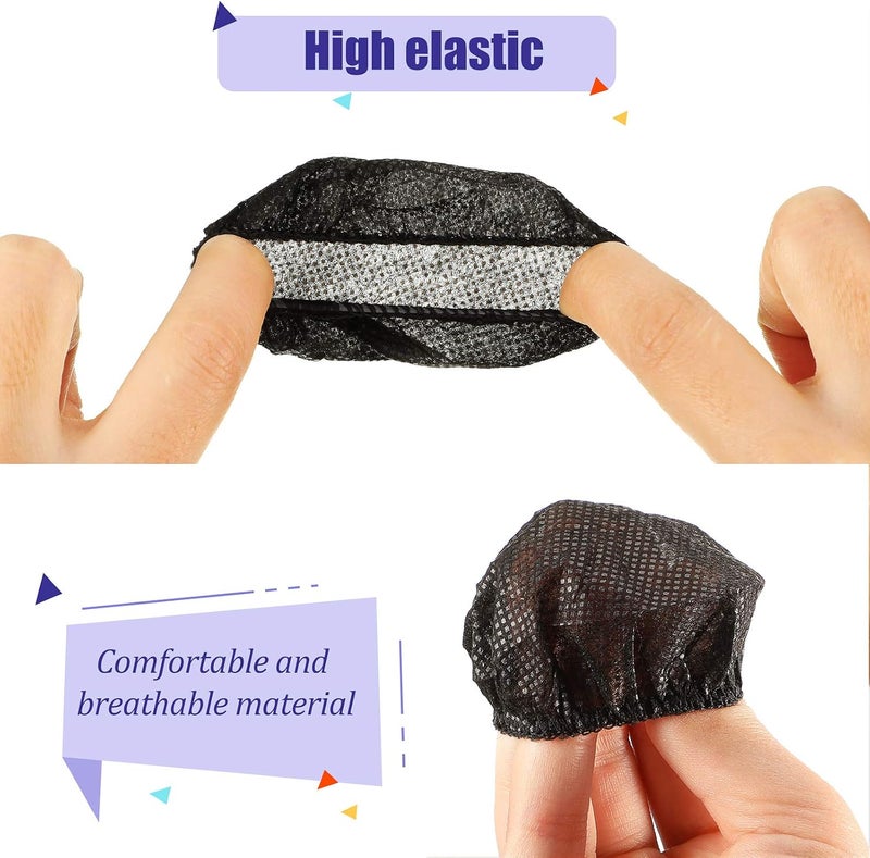 BBTO 100 Pieces Headphone Ear Covers Disposable Earpad Covers Fit Most On Ear Headphones (Black, 6.5 cm) - Image 3