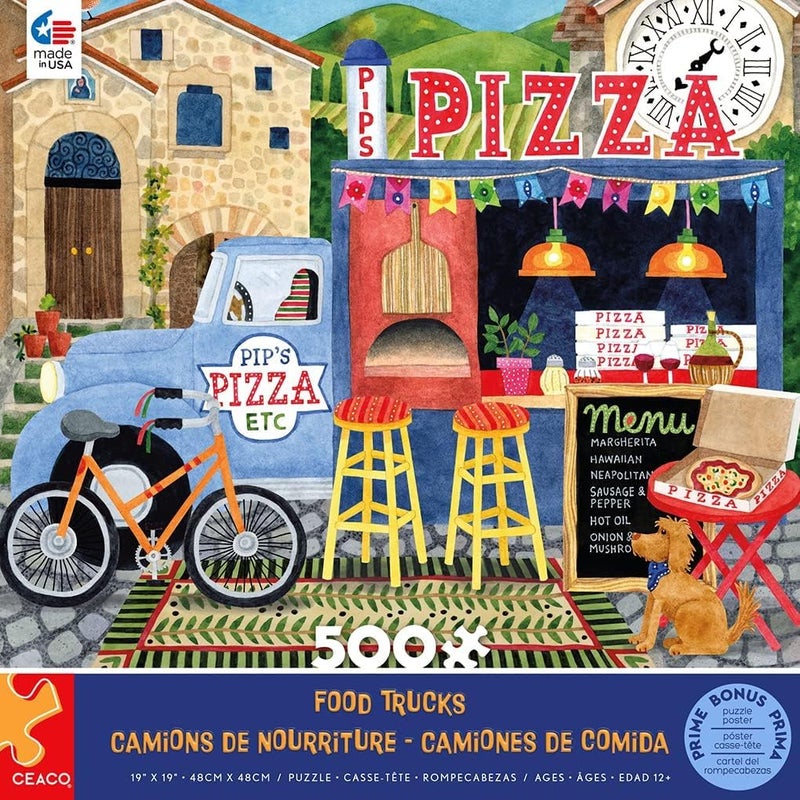 Ceaco - Food Trucks - Pip's Pizza Truck - 500 Piece Jigsaw Puzzle - Image 3