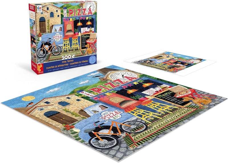 Ceaco - Food Trucks - Pip's Pizza Truck - 500 Piece Jigsaw Puzzle - Image 4