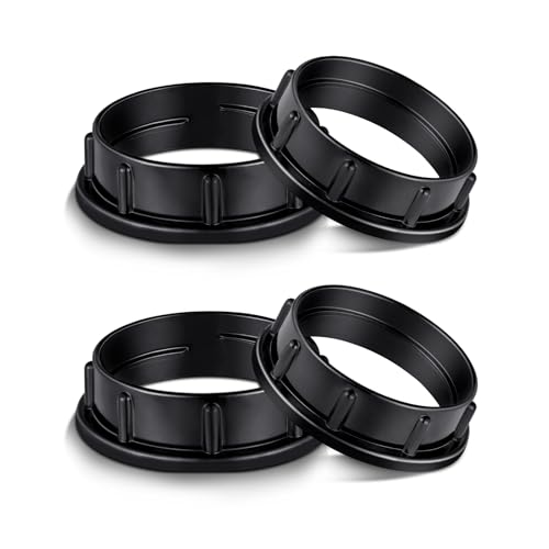 EMNOOTI Aluminum Socket Shade Rings - Medium Base E26, Retaining Rings for Glass Lamp Shades/Light Fixtures, Lock Thread Diameter 1-1/2 Inches - Image 1
