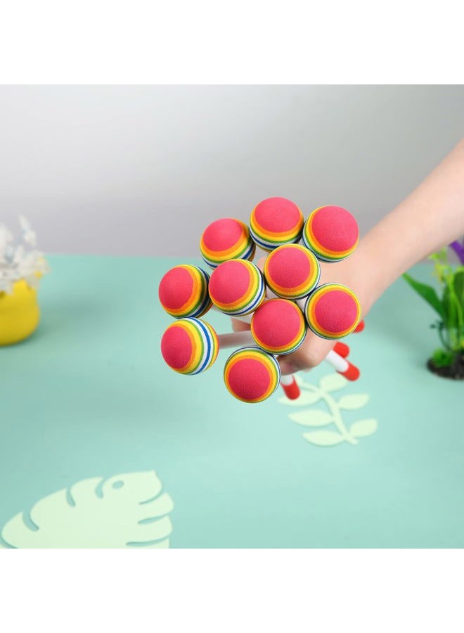 Mihey 10 Pieces Drum Sticks for Kids, Rainbow Lollipop Drumsticks Soft Foam Head Beat Toy Percussion Mallets - Image 4