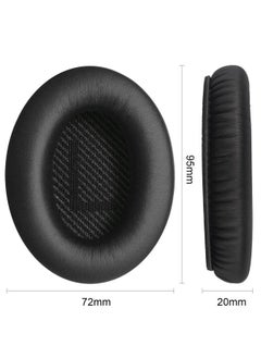 Tersely Replacement Earpads Cushions for Bose QuietComfort 35 II/45 (QC35/QC45/QC35 II) Headphones,with QC35 Shaped Scrims with 'L and R' Lettering QC25 QC15 QC2 SoundTrue SoundLink Ear Pads  - Image 3