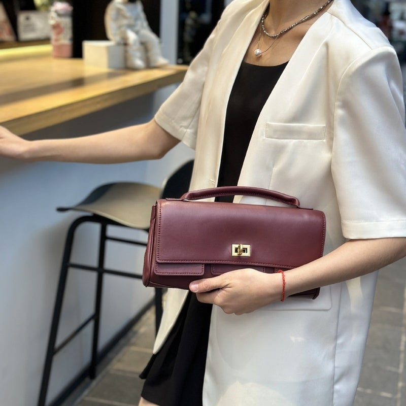 Retro Clutch Bag Commuter Shoulder Armpit Bag Niche Commuter Tote Bag Fashion Classic Kelly Bag - Image 2