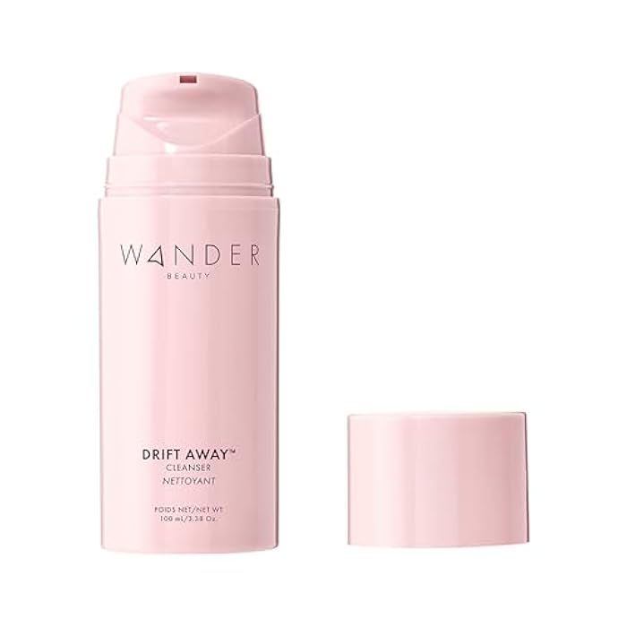 Wander Beauty Drift Away Face Cleanser - Reviving Foaming Cleanser Removes Makeup & Impurities - Antioxidant-Rich Anti Aging Face Wash With Guava, Acai & Sea Kelp - Non-Stripping Formula - 3.38 oz - Image 1