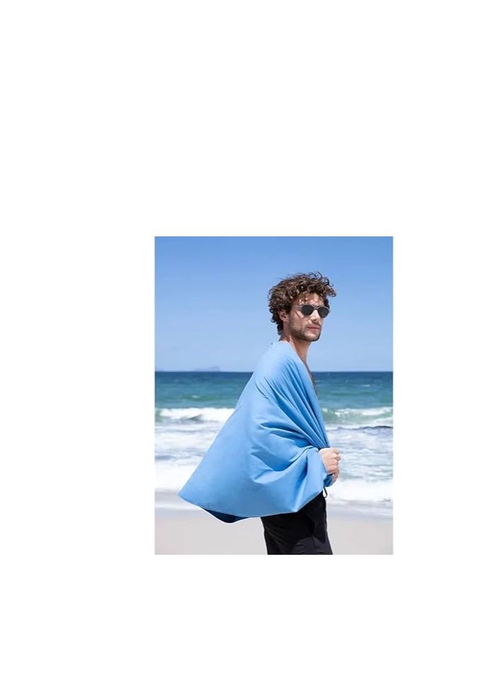 Naturehike Fitness Antibacterial Quick-Drying Beach Towel/Bath Towel Black 160 * 80cm  - Image 4