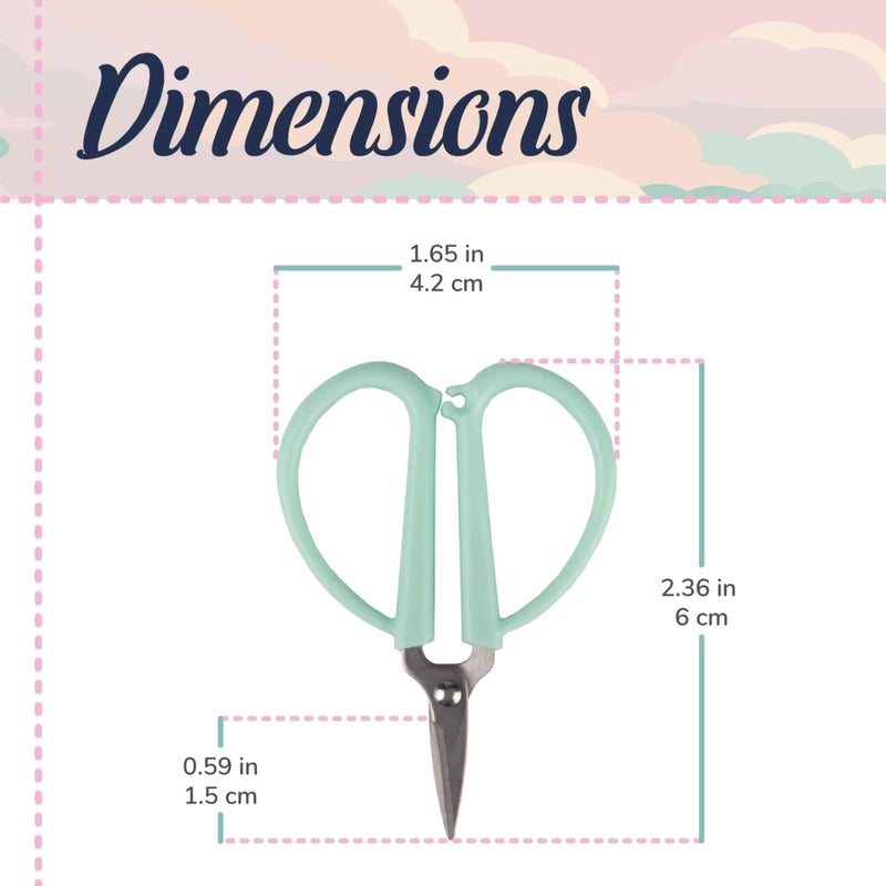 BambooMN JubileeYarn Tiny Traveler Units - Portable TSA Compliant Mini Airplane Snips - Beach Glass - 1 Unit - Image 2