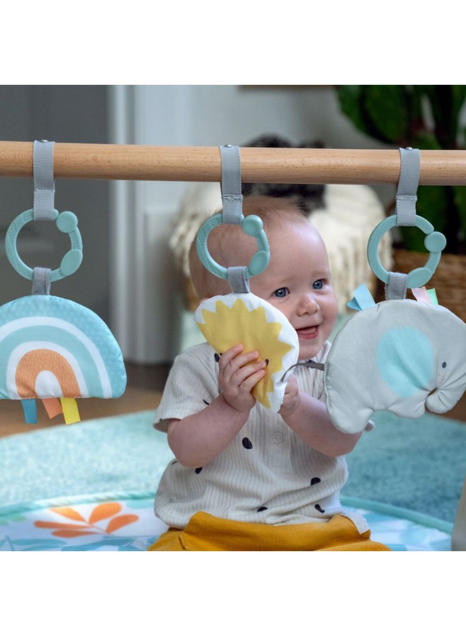 ingenuity ity by Ingenuity - Sun Valley Wooden Toy Arch & Play Mat, Nature-Inspired Baby Gym with Developmental Toys, Gender-Neutral, 0-36 Months - Image 4