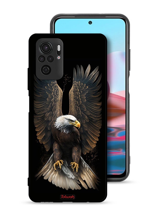 Tolwak Xiaomi Redmi Note 10S Protective Case Cover Eagle Spread Wings - Image 1