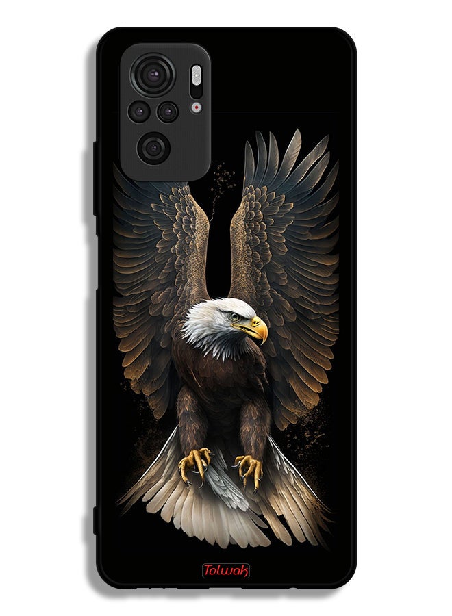 Tolwak Xiaomi Redmi Note 10S Protective Case Cover Eagle Spread Wings - Image 2