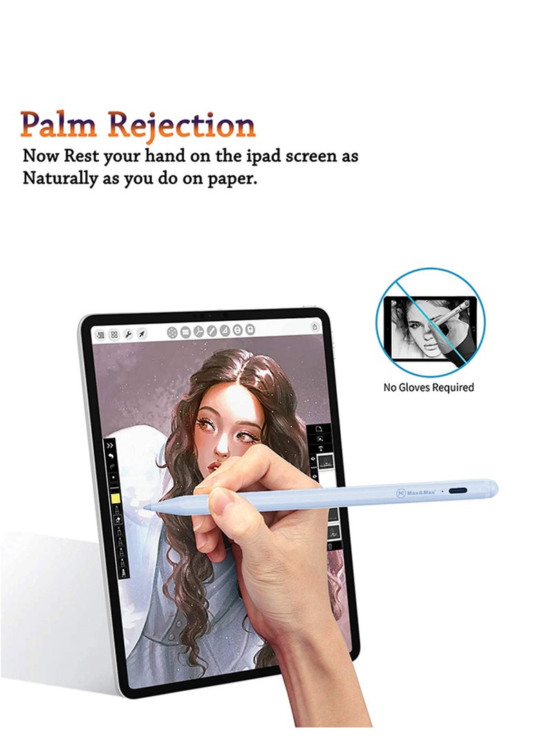 Max & Max Stylus Pen with Palm Rejection & Magnetic Design – Compatible with Apple iPad 6th–10th Gen, iPad Pro 11''/12.9'', iPad Air 3rd–5th Gen, iPad Mini 5/6 - Image 3