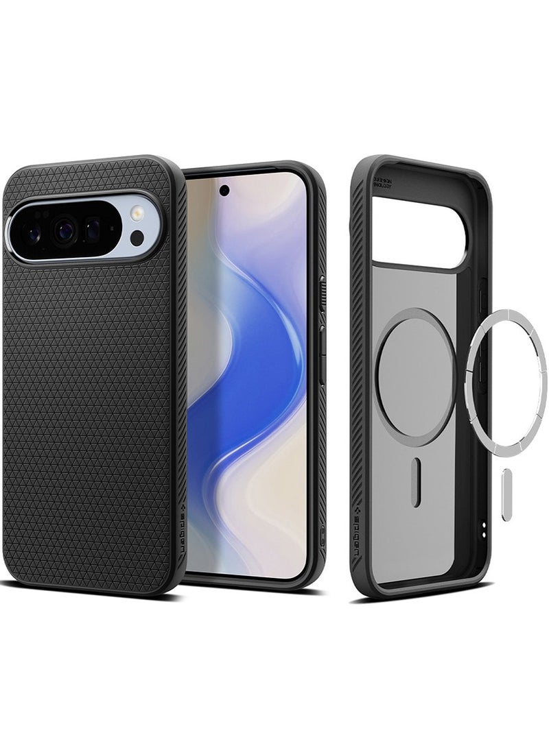 Spigen Liquid Air MagFit Google Pixel 10 Pro XL Case Cover [Pixelsnap and MagSafe compatible] - Matte Black - Image 1