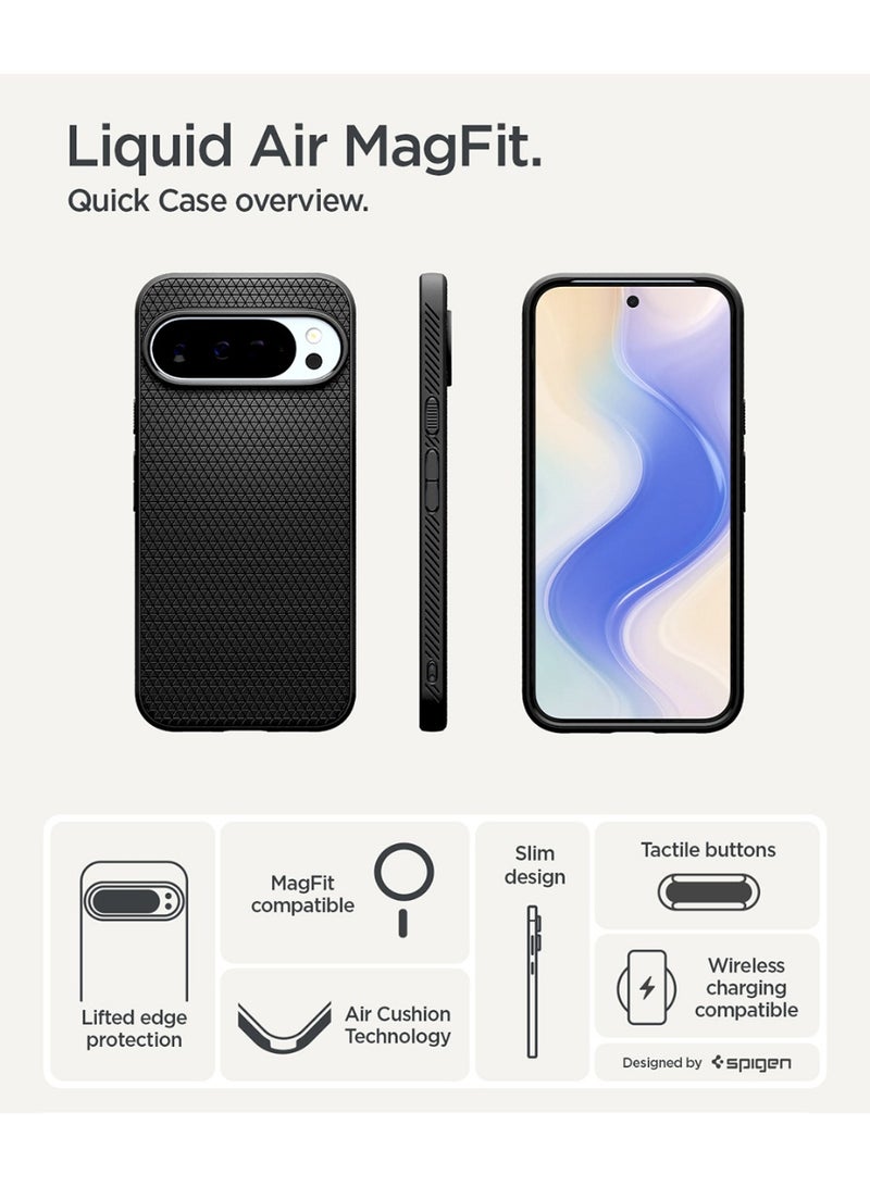 Spigen Liquid Air MagFit Google Pixel 10 Pro XL Case Cover [Pixelsnap and MagSafe compatible] - Matte Black - Image 3