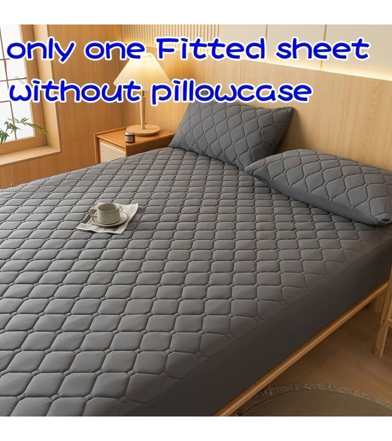 Aqua Green Waterproof Mattress Cover 70.87 Inch X 78.74 Inch Silent Dust Proof Breathable Bed Sheet Protector for Bedroom Hotel Dormitory Machine Washable - Image 5
