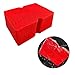 SHMZK Car Wash Sponge Large ScratchFree Cross Cut Sponge for Soap and Rinseless Washing Durable Ultra Soft Foam Grid Extra Absorbent Car Cleaning Sponge Pad Car Accessories Red - Image 2