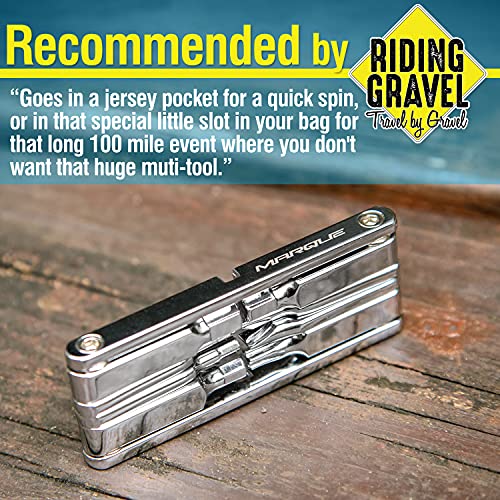 MARQUE 10 in 1 Bike Multitool - Mini 10 Bicycle Multi Tool Repair Kit for Road and Mountain Bikes. Pocket size with slim and portable profile for easy storage during road cycling and MTB-cyclist gift - Image 4