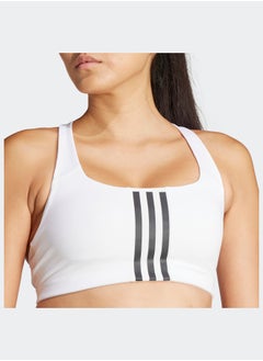 Adidas Powerimpact Training Medium-Support 3-Stripes Bra  - Image 5
