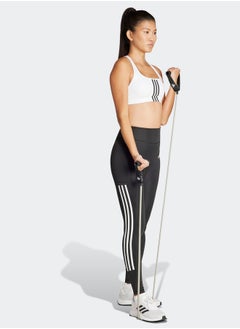 Adidas Powerimpact Training Medium-Support 3-Stripes Bra  - Image 4