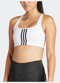 Adidas Powerimpact Training Medium-Support 3-Stripes Bra  - Image 2