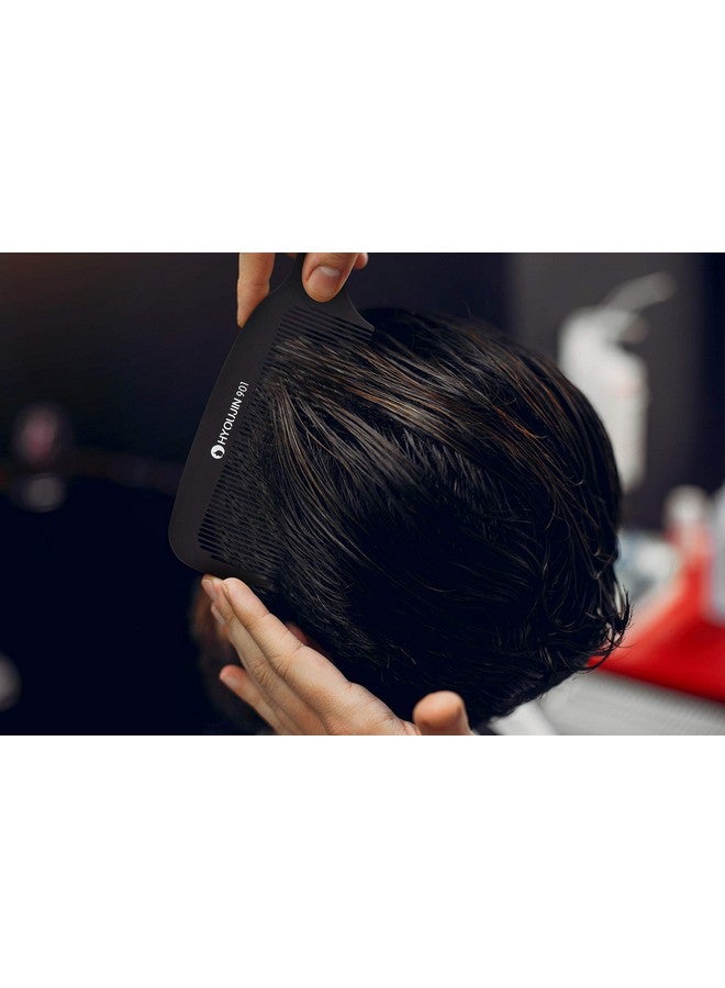 Hyoujin HYOUJIN 901 Black Carbon Flat Top Clipper Comb 230℃ Heat Resistant Hair Cutting Combs Great for Clipper-cuts and Flattops - Image 3