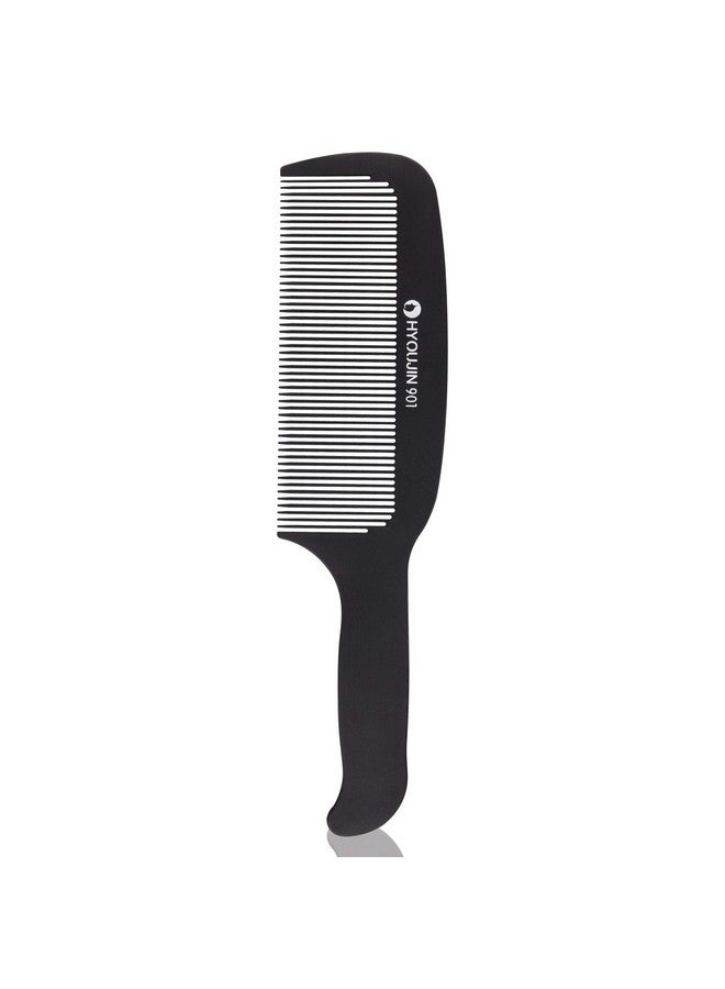 Hyoujin HYOUJIN 901 Black Carbon Flat Top Clipper Comb 230℃ Heat Resistant Hair Cutting Combs Great for Clipper-cuts and Flattops - Image 1