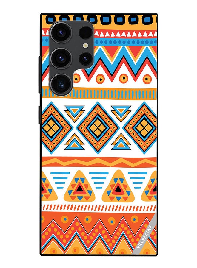 VR CREATIVE Protective Case Cover For Samsung Galaxy S23 Ultra 5G Mandala Design Multicolour - Image 1