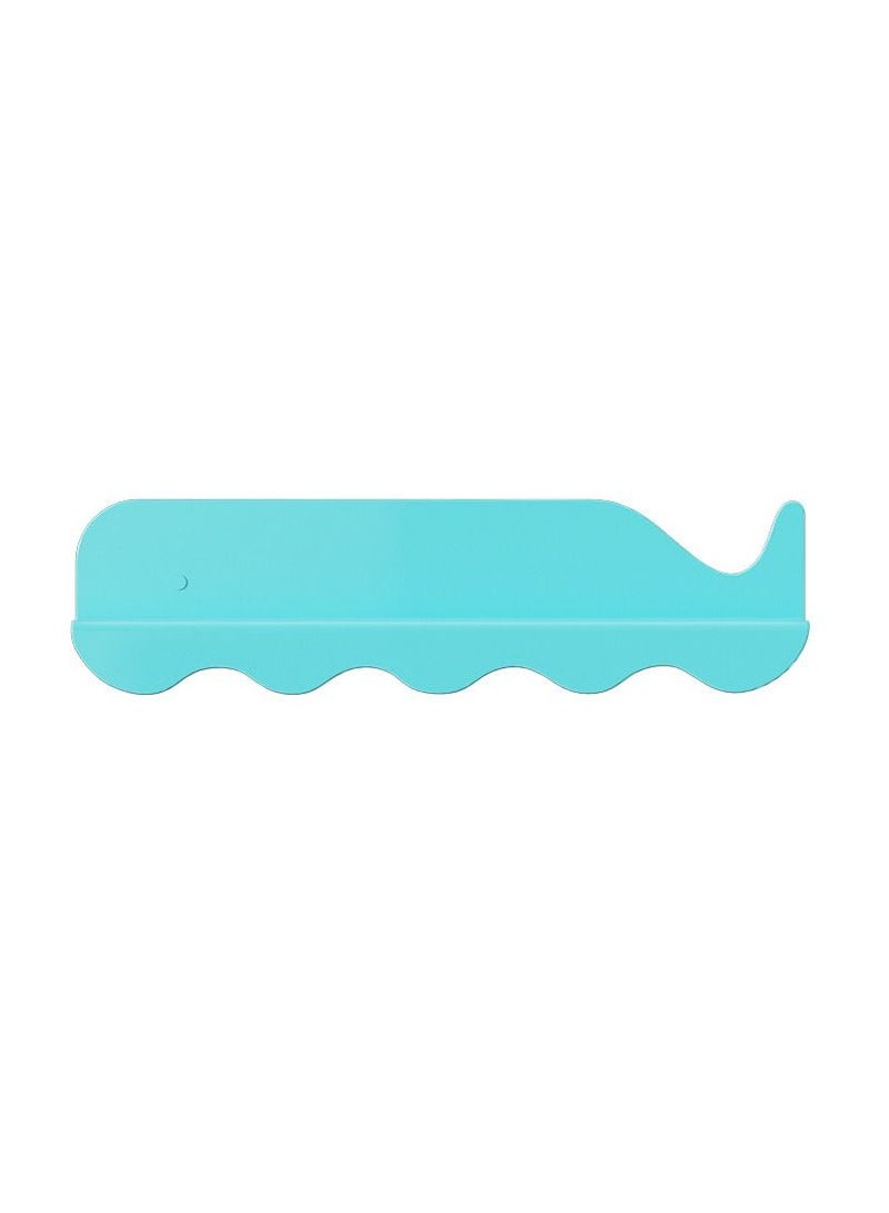 Y&D 1-Piece Whale Design Anti-Splash Water Kitchen Silicone Suction Cups Baffle Sink Board Protector Blue 