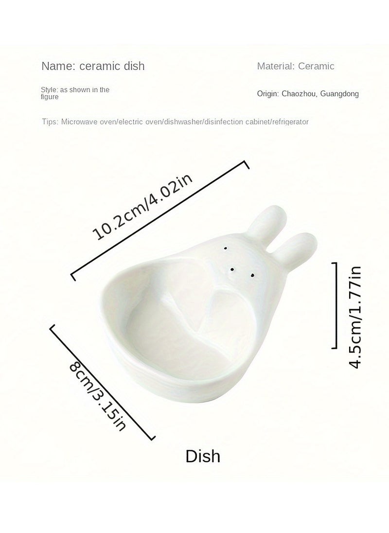 Generic 1 pc sauce plate appetizer soy sauce rack small bowl dipping sauce bowl cartoon shape dish  - Image 3