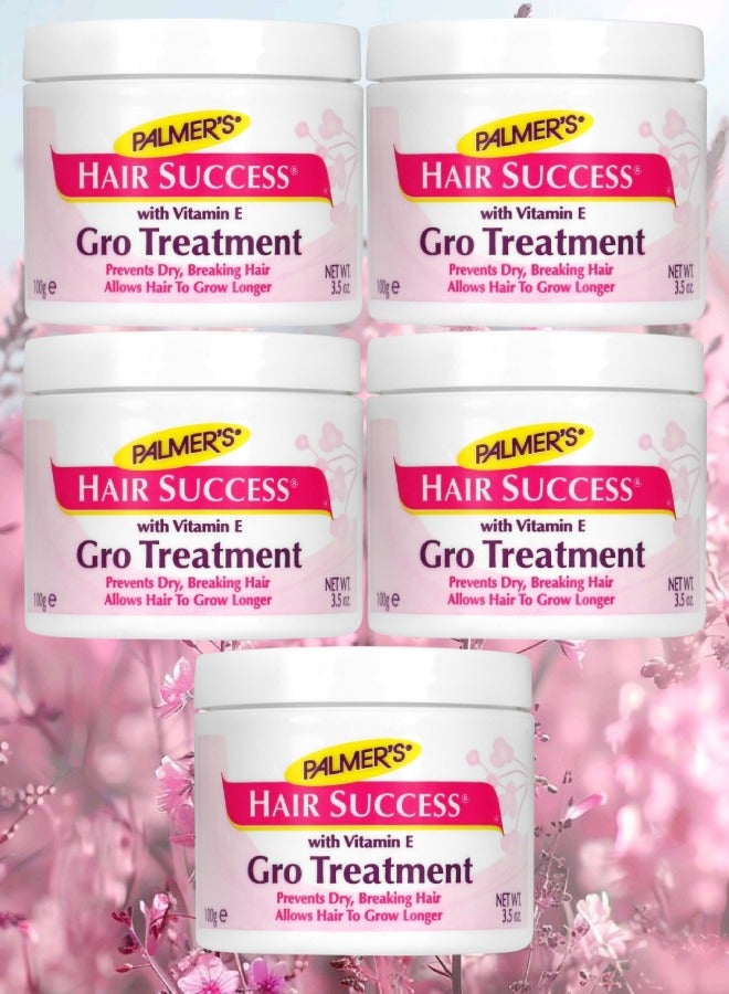 بالمرز 5 قطع علاج جرو هير نجاح يمنع جفاف الشعر وتكسره ويسمح للشعر بالنمو لفترة أطول مع فيتامين هـ 100 جرام - Image 1