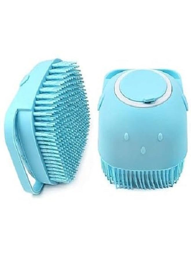 SHAPAT Silicone Soft Bath Body Brush with Shampoo Dispenser Scrubber use in Shower, Deep Cleaning, Gentle Scrub Massage Skin Exfoliation for Children, Men Women(Multicolor) - Image 1